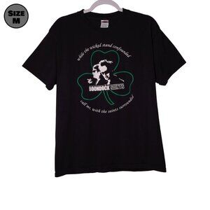The Boondock Saints Clover USED Shirt (M, Black, Veritas Aequitas)